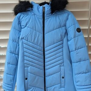 Women's NWT Hooded Winter Jacket Sz XL Blue